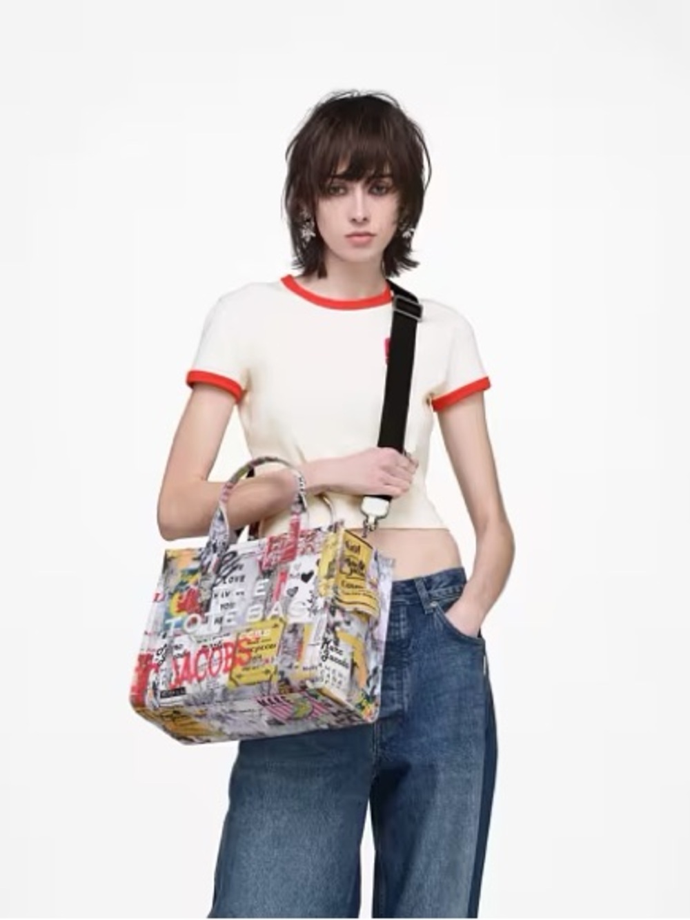 Marc Jacobs The Tote Bag -THE POP AMERICANA CANVAS MEDIUM TOTE BAG - Picture 2 of 10